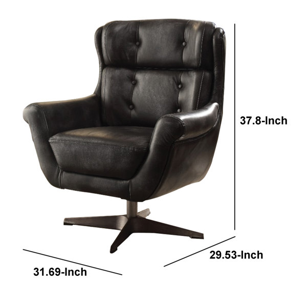 Motorcity leather swivel discount chair